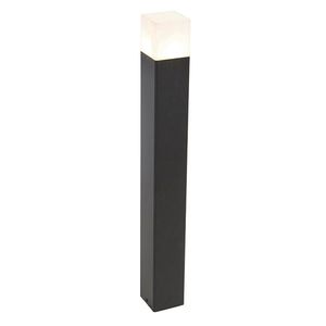 Stojací venkovní lampa černá s opálovým bílým stínítkem 70 cm - Dánsko obraz