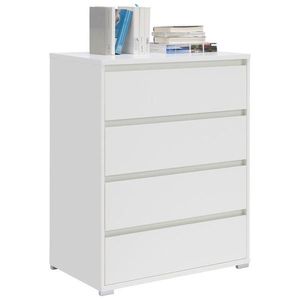 Carryhome KOMODA, bílá, 80/103/48 cm obraz