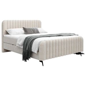 MID.YOU KONTINENTÁLNÍ POSTEL, 180/200 cm, dřevo, textil, kompozitní dřevo, béžová obraz