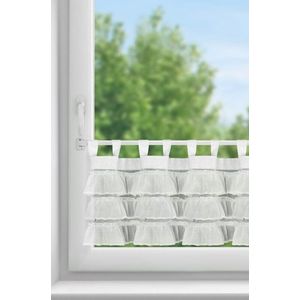 ArtFir Krátká záclona LILIA 1 PU | bílá 150 x 45 cm obraz