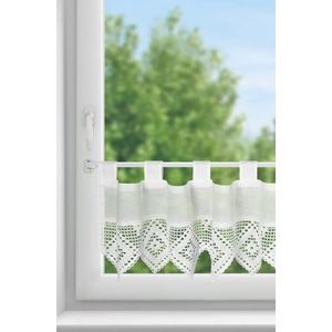 ArtFir Krátká záclona ISAAC PU | bílá 150 x 30 cm obraz