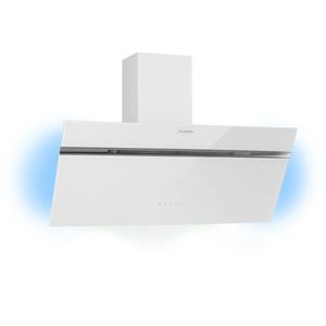 Klarstein Alina, digestoř, 90 cm, nástěnná, 600m³/h, LED displej, LED, bílá obraz
