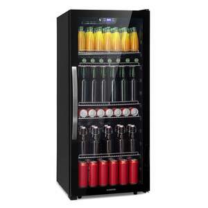 Klarstein Beersafe 7XL, lednice, 242 l, 5 polic, panoramatické skleněné dveře, nerezová ocel obraz
