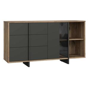 Komoda Gudrid dub flagstaff/černá obraz