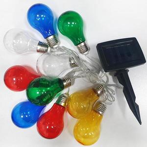Dekorativní 10x LED venkovní solární řetěz 2m multicolor IP44 Trixline obraz