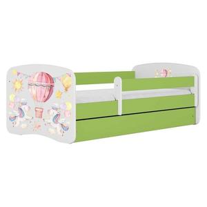 Dětská postel Babydreams+SZ+M zelená 70x140 Balónek obraz