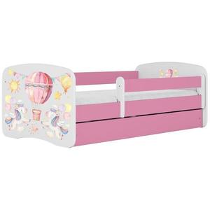 Dětská postel Babydreams+SZ+M růžová 80x180 Balónek obraz