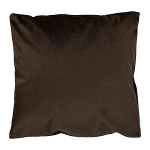 Povlak na polštář Plain Velvet 40x40cm hnědý obraz
