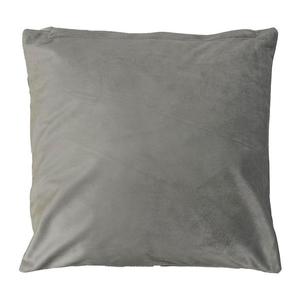 Povlak na polštář Plain Velvet 40x40cm světle šedý obraz