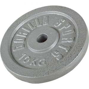 Gorilla Sports Litinový zátěžový kotouč, stříbrná, 5 kg obraz