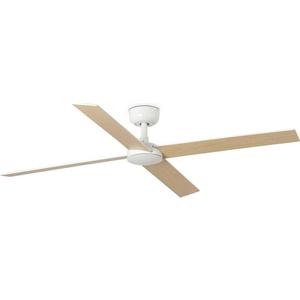 FARO Barcelona FARO 34355WT - Stropní látor RUDDER L bílá/béžová pr. 132 cm WT + DO obraz