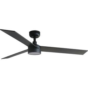 FARO Barcelona FARO 34298WT-1TW - LED Stm. vent. RUDDER L LED/18W/230V černá pr. 132 cm WT + DO obraz