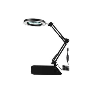 LED Stmívatelná stolní lampa s lupou LED/11W/5V černá obraz