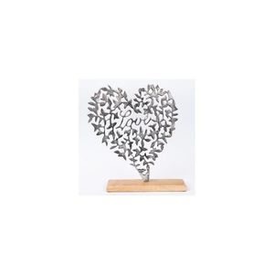 Eurolamp Stolní dekorace srdce 41x35 cm obraz