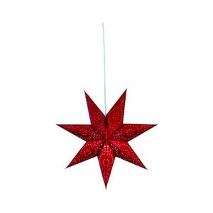 Markslöjd 700122 - Vánoční dekorace SATURNUS 1xE14/25W/230V pr. 45 cm červená obraz