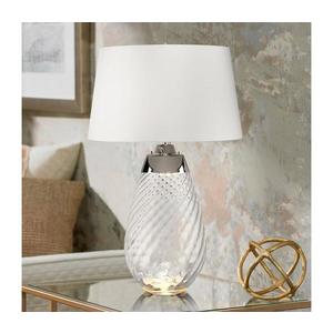 Elstead Elstead LENA-TL-L-SMOKE-OWSS - LED Stolní lampa LENA 1xE27/40W/230V 74 cm bílá obraz
