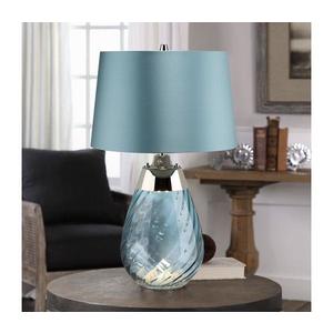Elstead Elstead LENA-TL-S-BLUE - LED Stolní lampa LENA 1xE27/60W/230V + 1xGU10/7W modrá obraz