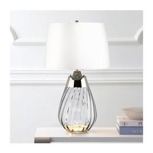 Elstead Elstead LENA-TL-S-SMOKE-OWSS-LED Stolní lampa LENA 1xE27/60W/230V+1xGU10/7W bílá obraz