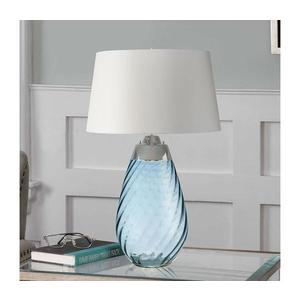 Elstead Elstead LENA-TL-L-BLUE-OWSS-LED Stolní lampa LENA 1xE27/40W/230V 74cm modrá/bílá obraz