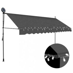 Ručně zatahovací markýza s LED světlem 350x120 cm Dekorhome obraz