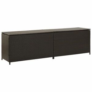 Zahradní úložný box polyratan Dekorhome obraz
