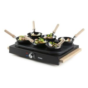 DOMO DO8719W elektrický lívanečník a WOK, 2v1 obraz