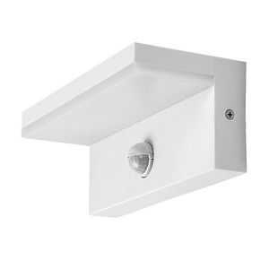 Rabalux 77116 venkovní nástěnné LED svítidlo Zaragoza, se senzorem, 9W, IP54, bílá obraz