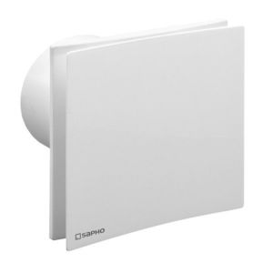 SAPHO EIRA koupelnový ventilátor axiální s časovačem, 15W, potrubí 100, bílá EI102 obraz