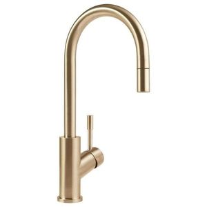 VILLEROY & BOCH Umbrella Dřezová baterie s výsuvnou koncovkou, zlatá 92540003 obraz