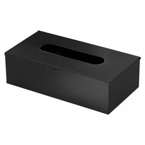 Gedy Zásobník na papírové kapesníky závěsný, 250x75x130 černá mat 230814 obraz