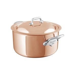Mauviel M´6S měděný hrnec na indukci s poklicí, 24 cm / 5, 8 l 53125 obraz