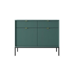 Piaski Komoda Nova 104 cm se zásuvkami černá/zlatá obraz