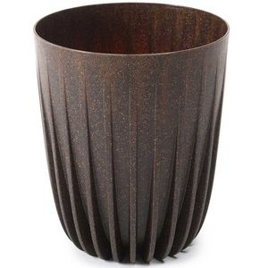 DekorStyle Květináč STRIPPED ECO VII 19 cm kávově hnědý obraz