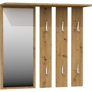TP Living Předsíňová věšáková stěna Hanger hnědá obraz