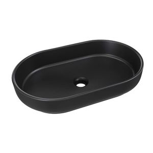 Comad Umyvadlo na desku RIVER II 55 cm černé obraz