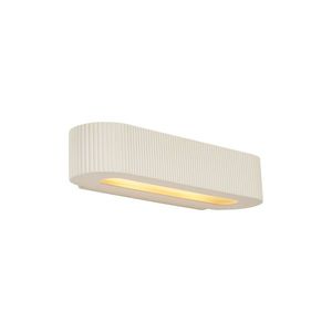 Skandinávská nástěnná lampa béžová UFO 2-světla - Plaster obraz