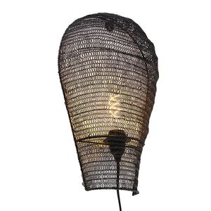 Orientální nástěnná lampa černá 45 cm - Nidum obraz