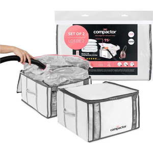 Vakuové vyztužené látkové úložné boxy na oblečení v sadě 2 ks 42x25x25 cm Life – Compactor obraz