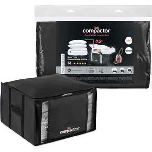 Černý úložný box na oblečení Compactor XXL Black Edition 3D Medium, 125 l obraz