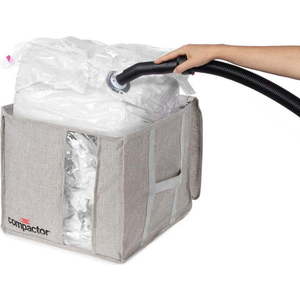 Šedý kompresní úložný box Compactor Oxford, 125 l obraz
