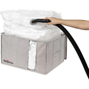 Šedý kompresní úložný box Compactor Oxford, 210 l obraz