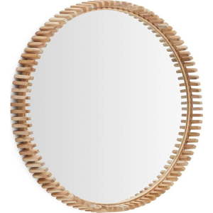 Nástěnné zrcadlo s dřevěným rámem ø 80 cm Polke – Kave Home obraz