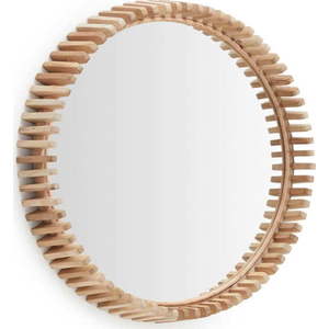 Nástěnné zrcadlo s dřevěným rámem ø 60 cm Polke – Kave Home obraz