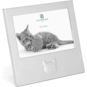 Kovový stojací rámeček ve stříbrné barvě 16x17 cm Cat – Zilverstad obraz