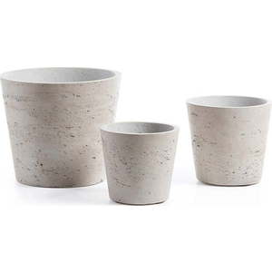 Betonové květináče v sadě 3 ks ø 23, 5 cm Low – Kave Home obraz