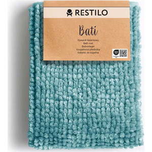 Tyrkysová koupelnová předložka 70x120 cm Bati – Restilo obraz
