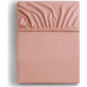 Napínací prostěradlo broskvové jersey 240x220 cm Amber – Restilo obraz