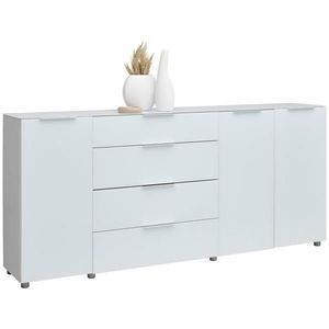 Voleo ŠIROKÁ KOMODA, vysoce lesklá bílá, 225/99/40 cm obraz