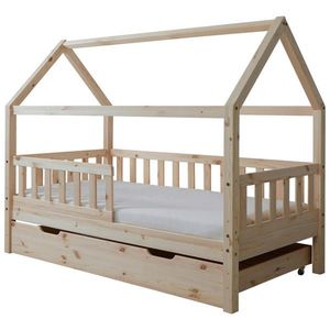 MID.YOU DĚTSKÁ POSTEL SE STŘÍŠKOU, 80/160 cm, přírodní barvy obraz