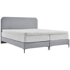 MID.YOU POSTEL BOXSPRING, 180/210 cm, textil, kompozitní dřevo, světle šedá obraz